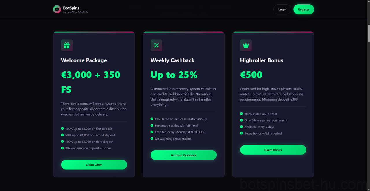 Botspinsbet Casino Casino